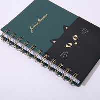 2025 A6 Günstige Spiral Notebook Nette Katze Beauty Notepad Hot Selling Pp Cover Spule Tier gefüttert Print Journal Mini Tagebücher für Kinder