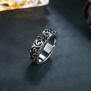 Großhandel Edelstahl Ringe für Männer Alter Reim <span class=keywords><strong>Ring</strong></span> Thai Silber Matt <span class=keywords><strong>Plain</strong></span> Titan Stahl Persönlichkeit <span class=keywords><strong>Ring</strong></span> Herren schmuck - Product Image 3