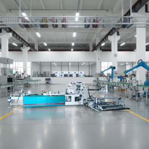 Automatic Industrial <b>Paper</b> Bag Making <b>Machine</b> with Printing and Packaging Unit for High Speed Continuous <b>Production</b> Line - Product Image 1