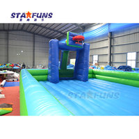 Nouveau design Grand terrain de football et de basket-ball gonflable extérieur en PVC pour enfants et adultes Jeux de sport