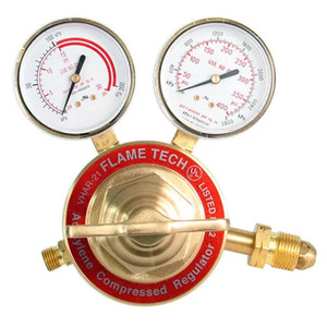 Válvula Reductora de Presión de Corte Soldada Estilo Americano Victor, Regulador de Oxígeno y Acetileno de Alta Resistencia, Totalmente de Cobre, Soldado para Corte - Product Image 2