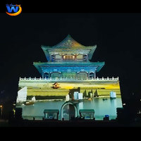 Projecteur laser 15000 lumens, projecteur d'ingénierie pour exposition architecturale 3D immersive