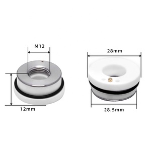 Soporte de boquilla de cabezal de máquina de cerámica láser Pangolin 28mm 32mm KT <span class=keywords><strong>B2</strong></span> CON Precitec WXS HANS para equipo láser de fibra Raytools - Product Image 4