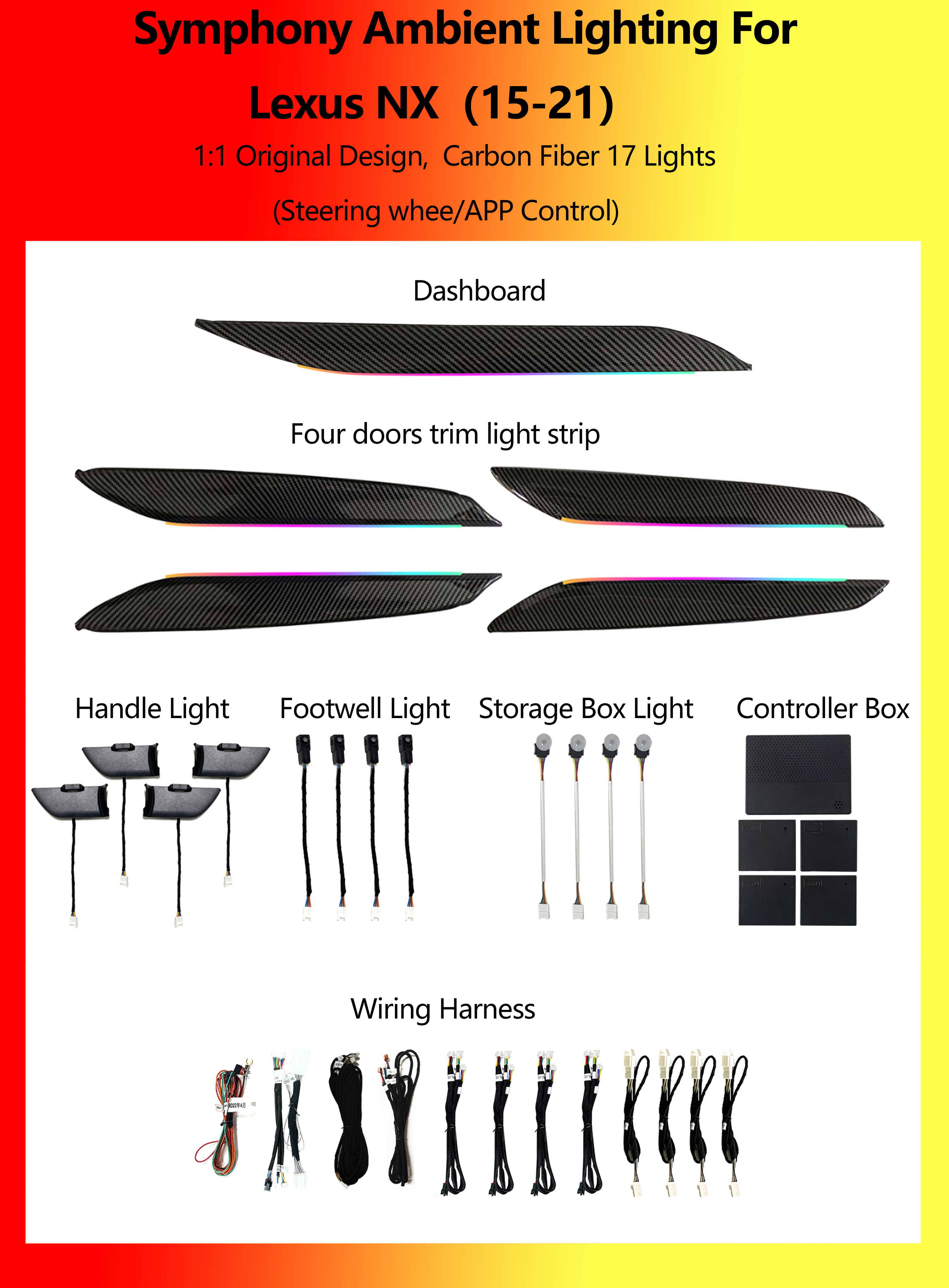 เลกซัส NX คาร์บอนไฟเบอร์ ซิมโฟนี 17 ไฟ