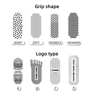 <span class=keywords><strong>Calcetines</strong></span> de Yoga Personalizados con Agarre Jacquard, <span class=keywords><strong>Calcetines</strong></span> de Pilates de Algodón Antideslizantes, Transpirables, para Estudio, Gimnasio, Entrenamiento, Fitness - Product Image 3