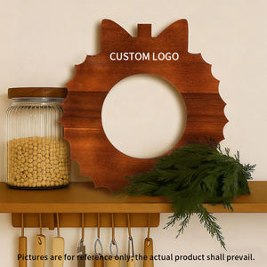 Plaque de base en bois de 20 cm pour mosaïque de Noël DIY, puzzle, peinture, argile, boue de neige, fait main - Product Image 4