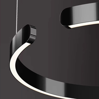 Suspension LED post moderne nordique anneau lustres et suspensions de luxe
