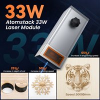 ATOMSTACK M150 Module Laser 160W 6 Noyaux de Diode 0.08x0.1mm Tête de Gravure Spot pour A40 X40 S40 X30 X20 S10 X7 A5 PRO DIY Graveur