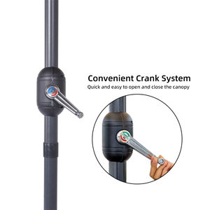 Sombrilla de <span class=keywords><strong>Patio</strong></span> Exterior Personalizada para Publicidad Comercial con Logotipo, Resistente al Viento e Impermeable, Sombrilla de Mercado - Product Image 3