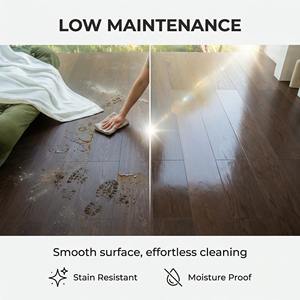 Plancher en bois dur multicouche en chêne et bouleau, économique et facile à nettoyer, dimensions 1900x190x14mm, utilisation extérieure, garantie 5 ans - Product Image 4