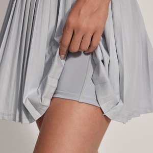 Vestido de Tenis sin Mangas con Cierre para Mujer, para Pickleball y Fitness al Aire Libre, con Pantalones Cortos de Tenis Plisados, Nombre del Equipo OEM - Product Image 4