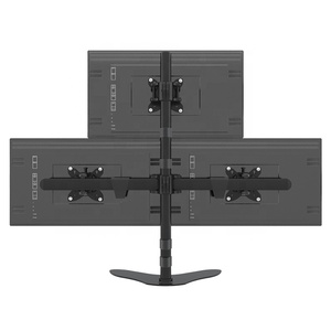VESA 100x100 Pantalla triple Soporte de escritorio independiente VESA 75x75 Soporte de monitor - Product Image 1