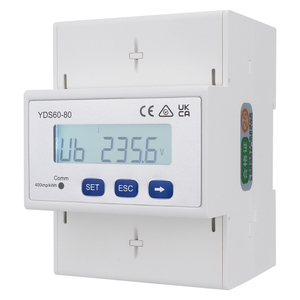 YADA YDS60-80 CE UKCA BRCM Approved LCD <strong>Digital</strong> RS485 Smart <strong>Meter</strong> Electric AC 230V 400V 3 Phase Solar <strong>Panel</strong> <strong>Meter</strong> - Product Image 1