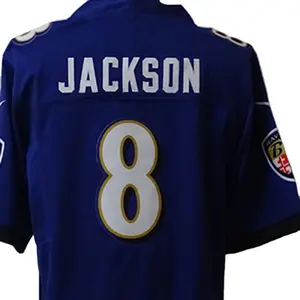 #3 JR #8 JACKSON Customized High Quality American Football Jersey Casual Sports Short Sleeves