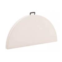 Table Pliante Ronde en Plastique Blanc pour Mariages et Banquets, Tables et Chaises Pliantes pour Événements