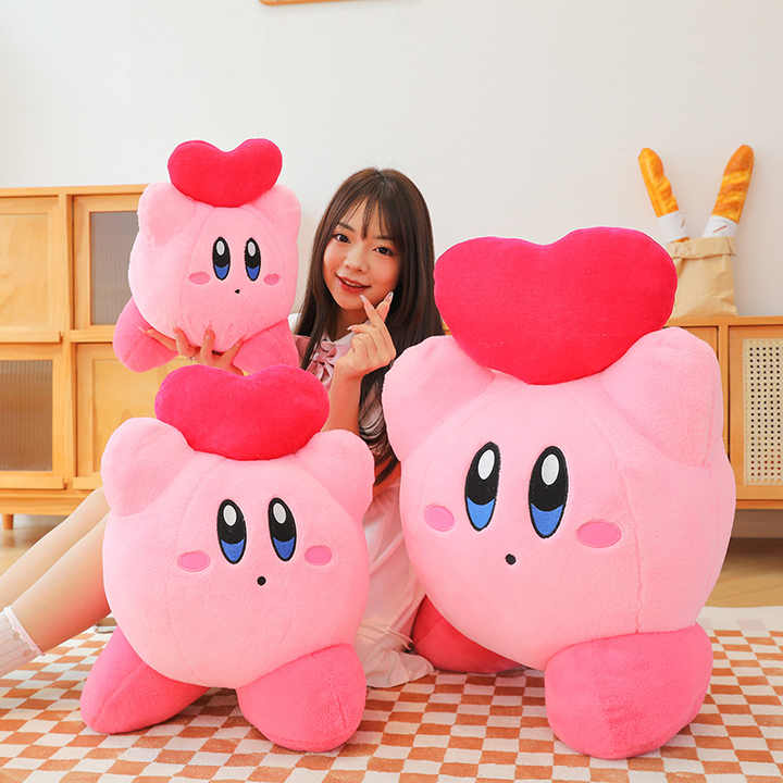 Pink Kirby With Heart Plush Kirby's Pupupu Sweet Shop Plush Heart