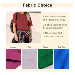 T-shirt pour femmes en vrac Vente en gros Couleur unie Confortable Coton Qualité supérieure Street Wear Décontracté Épaules tombantes Col ras du cou Oversize - Product Image 2