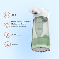 Distributeur de savon mousse sans contact pour enfants, automatique, électrique, en ABS, alimenté par piles, design moderne, facile à utiliser, pour la maison et l'hôtel