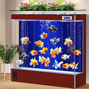 Aquarium Tank 300L LED Beleuchtung Top Filtersystem Süßwasser fisch Aquarium