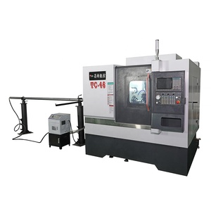 Độ Chính Xác Cao Mini Nhỏ Slant Giường Loại Kim Loại Cắt <span class=keywords><strong>CNC</strong></span> Quay Phay Máy Tiện TC-46 Nhà Máy Giá Điều Kiện Mới - Product Image 2