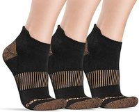 Chaussettes de soutien de la voûte plantaire en fibre de fatigue antibactérienne personnalisée pour la cheville Chaussettes de compression en cuivre infusé