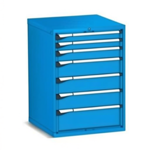 Fami Master Key Comfort <b>Drawer</b> Cabinet 7 <b>Drawers</b> 714x726x1000 Mm Blue Ral5012 <b>Tool</b> Storage - Product Image 2