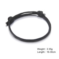 Nuevo estilo cordón ajustable paraguas cuerda pulsera macramé Milán cuerda de nailon trenzado pareja pulsera al por mayor