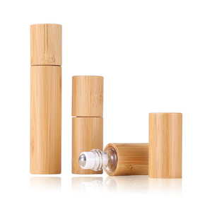 Vetro vuoto 3ml 5ml 10ml bottiglia di bambù Roll-on Eco Friendly in legno <span class=keywords><strong>profumo</strong></span> di olio essenziale con acciaio rullo palla e vetro all'interno - Product Image 5