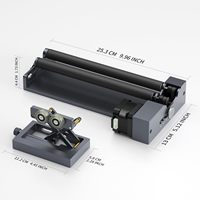 WAINLUX Nouveau module de machine de gravure laser 450 nm pour canettes, rouges à lèvres et objets cylindriques avec rouleau rotatif