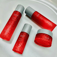 Bouteilles cosmétiques en verre personnalisées en gros pour sérum, tonique et crème visage, avec bouchon à vis large et design sérigraphié