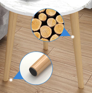 <b>Solid</b> <b>Wood</b> Convertible <b>Round</b> <b>Dining</b> <b>Table</b> with Modern Design for Hotel and Apartment Use - Product Image 4