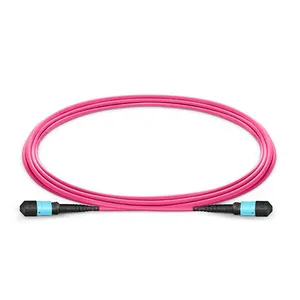 Unionfiber mpo om4跳线单工光纤跳线24芯mpo mtp光纤跳线电缆