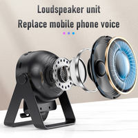Chargeur sans fil 3-en-1, enceinte Bluetooth avec lumière LED RGB, support de téléphone pour la maison et les fêtes