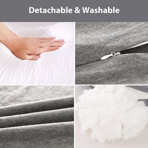 หมอนรองครรภ์ B914 สำหรับคน<span class=keywords><strong>ท้อง</strong></span> หมอนข้าง<span class=keywords><strong>นอน</strong></span>ตะแคง นุ่มสบาย ปรับได้ ถอดปลอกผ้าฝ้ายได้ รับผลิตแบบ ODM - Product Image 2