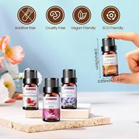 Coffret d'Huiles Essentielles 10ml, Huile Parfumée pour Kit d'Aromathérapie Diffuseur Humidificateur, Huiles d'Aromathérapie pour Fabrication de Bougies, Bains et Parfums