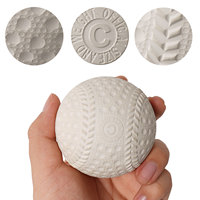 Balle de baseball en caoutchouc durable, officielle, portable, de 8,5 pouces, de qualité C, avec surface alvéolée, pour l'entraînement des équipes scolaires et les matchs sportifs
