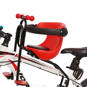 Child Bicycle Seat Bike Front Baby Seat Kids Saddle with Foot Pedals Support Back Rest for MTB Road Bike Child Chair