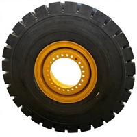 NOUVEAU PNEU HUANGHE 16.00R25 rempli de mousse avec jante en acier à roulement à billes, garantie 0,5 an pour les véhicules utilitaires de l'énergie et des mines