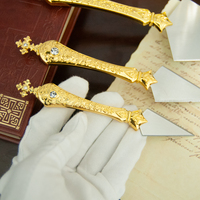 Fournisseur d'articles religieux HT : Ensemble de couteaux de communion orthodoxes grecs et russes pour les activités liturgiques