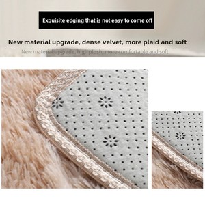 <span class=keywords><strong>Tapis</strong></span> tie-dye transfrontaliers pour chevet ; <span class=keywords><strong>Tapis</strong></span> moelleux à poils longs lavables en machine pour salons, livraison directe usine - Product Image 3