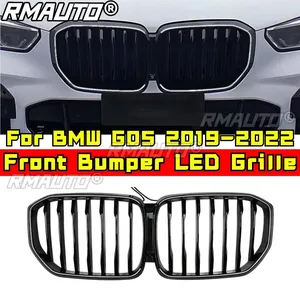 LED Front Grill for BMW X5 G05 2019-2022 Car Front Racing Grille Body Kit <b>ABS</b> Plastic Front Bumper LED Grille Car Accessories - Product Image 1