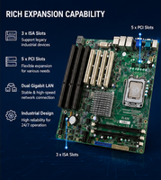 Carte mère industrielle DFI EL620-C ATX LGA775 G41 3 ISA 5 PCI 8 COM Dual GbE LAN avec processeur gratuit
