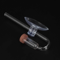 Diffuseur de CO2 pour aquarium en acrylique, fixation par ventouse, atomiseur, compteur de bulles, aquarium, réservoir de poissons, régulateur de CO2 pour plantes aquatiques, herbe aquatique