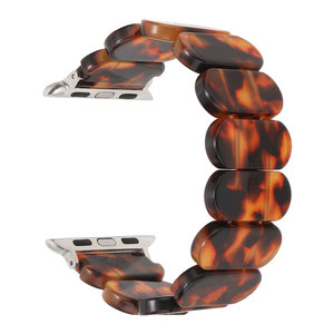 <span class=keywords><strong>Bracelet</strong></span> en résine élastique pour <span class=keywords><strong>Apple</strong></span> <span class=keywords><strong>Watch</strong></span> 38 <span class=keywords><strong>40</strong></span> 41 <span class=keywords><strong>Mm</strong></span> Iwatch Ultra 2 <span class=keywords><strong>Se</strong></span> 9 8 7 Vintage Tortoiseshell Stretchy <span class=keywords><strong>Bracelet</strong></span> - Product Image 1