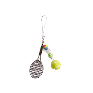 Porte-clés en alliage de zinc de dessin animé de badminton à faire soi-même, petit cadeau créatif, pendentif de sport avec corde et design de petite <span class=keywords><strong>raquette</strong></span> - Product Image 1
