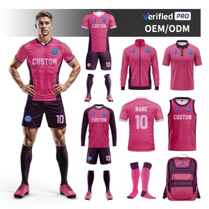 Completi Personalizzabili per Squadre di Calcio 100% Poliestere con Colletto Rialzato, Asciugatura Rapida, Unisex, per Allenamento Sportivo, con Numeri e Logo della Squadra - Product Image 3