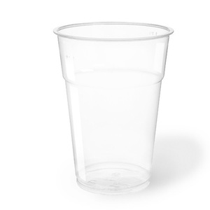 Bicchieri monouso in plastica rigida tipo Kristal da 250 ml trasparenti per feste ed eventi - Product Image 1