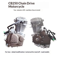 Ensemble moteur haut de gamme CB250 monocylindre 4 temps CQRT4 vertical 250cc pour VTT, moto tout-terrain, pit bike, refroidissement par air, démarrage électrique
