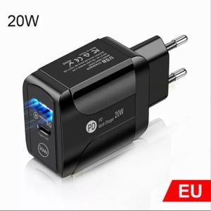 Fast <b>Charger</b> QC3.0+PD20W Mobile Phone <b>Charger</b> Travel 2Ports Usb <b>Charger</b> Type-c Adapter for IPhone17 16 Pro Max - Product Image 4