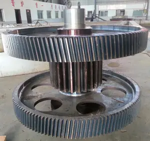 Custom Gear Shaft Assembly High Quality Nonstandard Heavy Forged Casting Large Gear And Shaft Assembly